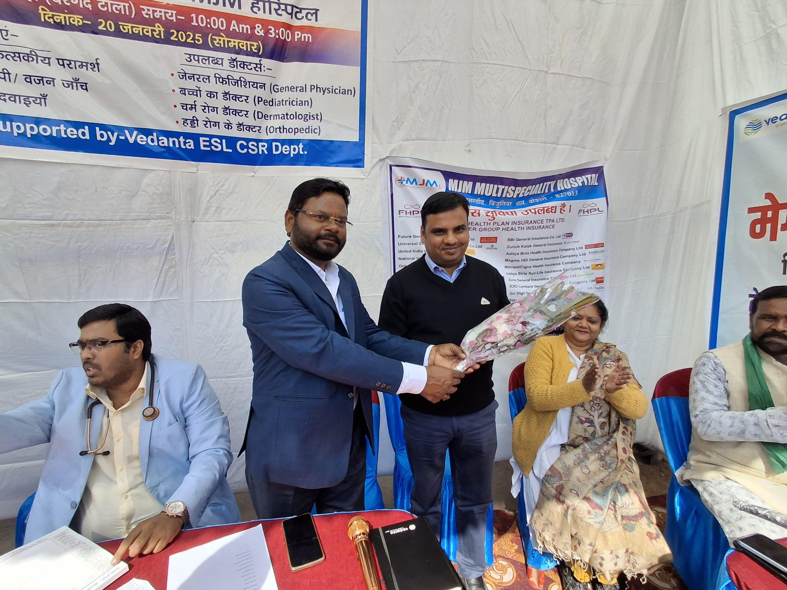 वेदांता ईएसएल ने चंदाहा बरगद टोला में मेगा हेल्थ चेकअप कैंप का आयोजन किया